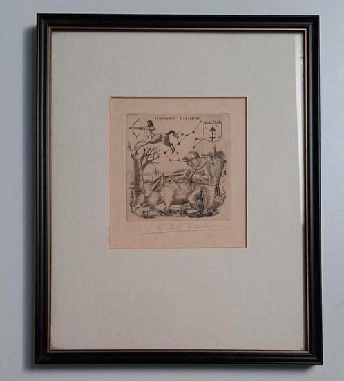 Gustaaf De Bruyne, Antiek en Kunst, Kunst | Etsen en Gravures, Ophalen of Verzenden