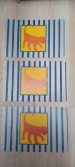 3 placemats met poezemotief, Ophalen of Verzenden, Zo goed als nieuw