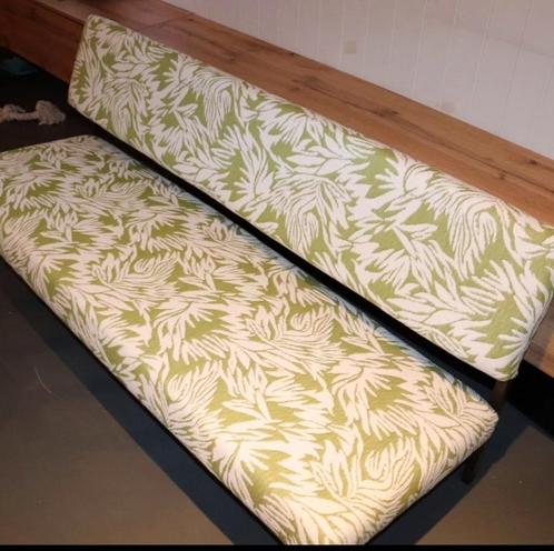 Upcycled stijlvolle Bulvano designbank met botanische print, Huis en Inrichting, Zetels | Zetels, Zo goed als nieuw, Stof, Ophalen