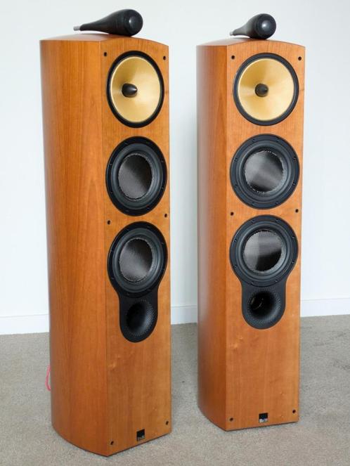 B&W 804S, magnifieke warme sound, 2 gloednieuwe tweeters, Audio, Tv en Foto, Luidsprekerboxen, Gebruikt, Front, Rear of Stereo speakers