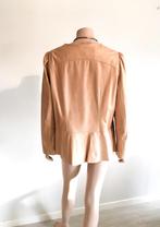 CAROLINE BISS - prachtige vest in superzacht leder - 46, Vêtements | Femmes, Vestes & Costumes, Comme neuf, Beige, Taille 46/48 (XL) ou plus grande