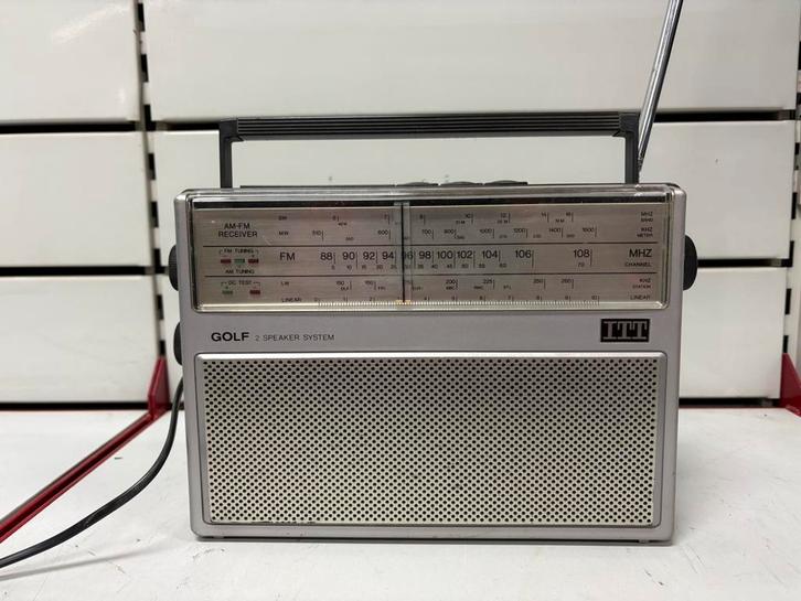 Radio Vintage ITT GOLF 200 - Multibande FM/LW/MW/SW, TV, Hi-fi & Vidéo, Radios, Utilisé, Radio, Enlèvement ou Envoi