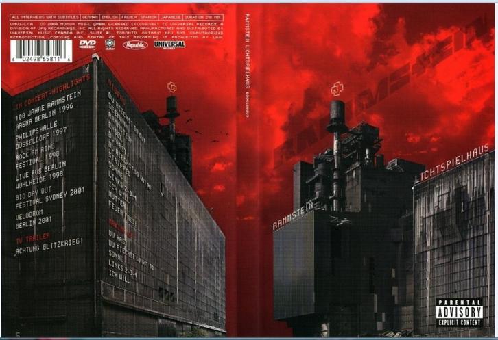 RAMMSTEIN - Lichtspielhaus (DVD), CD & DVD, DVD | Musique & Concerts, Musique et Concerts, À partir de 16 ans, Enlèvement ou Envoi
