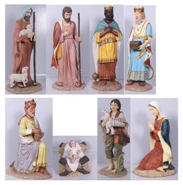 Kerststal 8 delig – Medium size compleet 8 delig beschikbaar voor biedingen