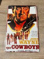 Metalen wandbord John Wayne cowboys, Collections, Comme neuf, Enlèvement ou Envoi