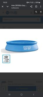 Intex zwembad met filter, Tuin en Terras, Ophalen, Zo goed als nieuw, Rond, Opblaaszwembad