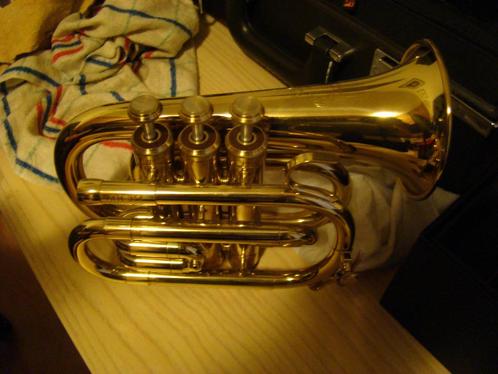 Amati pocket trompet ATR-314 Bb, Musique & Instruments, Instruments à vent | Trompettes, Comme neuf, Trompette en si bémol, Avec valise