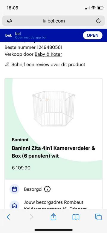 Kamerverdeler /Hekje beschikbaar voor biedingen