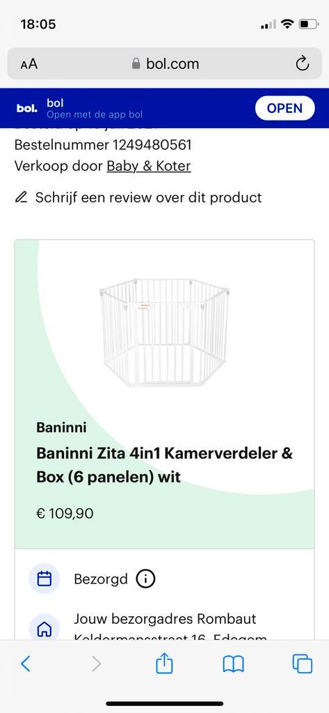Kamerverdeler /Hekje, Kinderen en Baby's, Traphekjes, Gebruikt, Overige typen, Ophalen