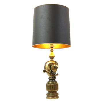 Lusterie Deknudt Vintage Paardenkop Tafelamp XL Messing beschikbaar voor biedingen