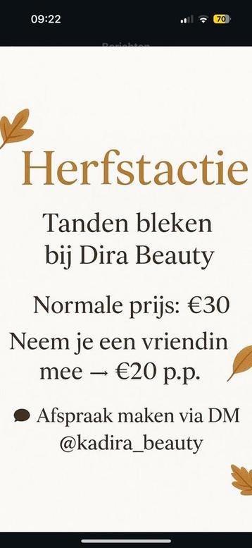 Tanden bleken beschikbaar voor biedingen