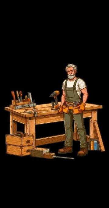 LENTE-ACTIE: ** WERKBANK + GEREEDSCHAP ** 50% KORTING ** beschikbaar voor biedingen
