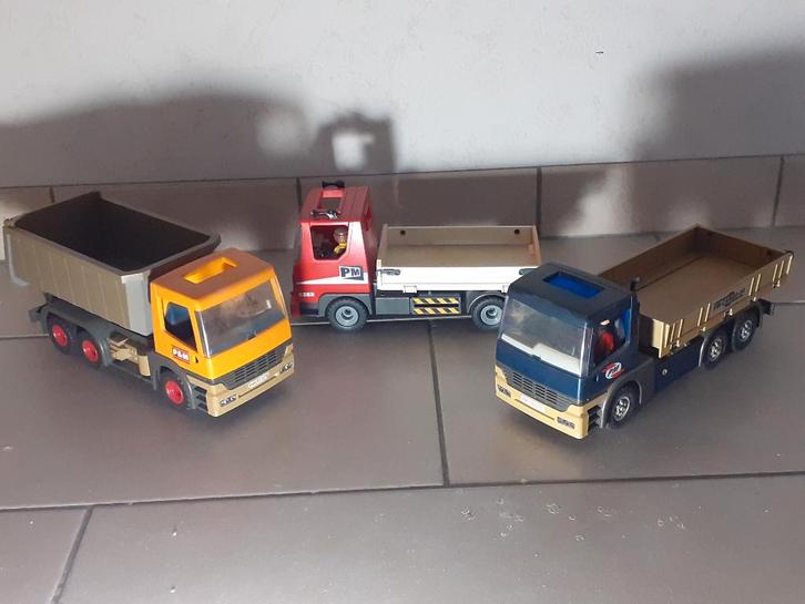 Chantier 1 : Lot de 3 camions de chantier Playmobil, Kinderen en Baby's, Speelgoed | Playmobil, Gebruikt, Ophalen