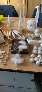 Set witte kerstversiering, Diversen, Ophalen of Verzenden, Zo goed als nieuw