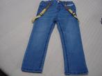 Mooie jeans met gele bretellen, maat 92, NIEUW, Ophalen of Verzenden, Nieuw, Broek