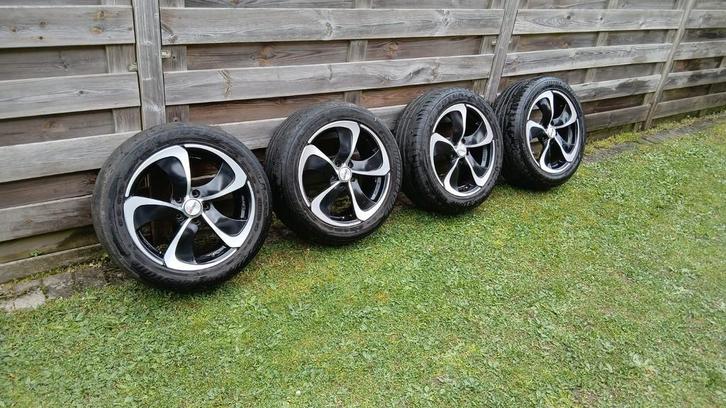 17" Velgen 5x108 merk motec, Autos : Pièces & Accessoires, Pneus & Jantes, Jante(s), Pneus été, 17 pouces, 225 mm, Véhicule utilitaire