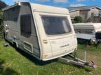 Caravan Caravelair ideaal voor beginners, 4 persoons, Caravans en Kamperen, Caravans, Bedrijf, Treinzit, Caravelair, Fietsenrek