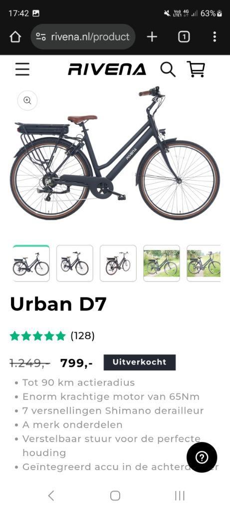 Ebike met werk, Fietsen en Brommers, Elektrische fietsen, Gebruikt, Overige merken, 30 tot 50 km per accu, Ophalen