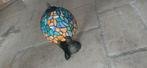 Lamp met gebrandschilderd glas. Mah, Ophalen of Verzenden, Zo goed als nieuw
