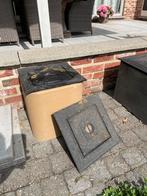 Gietijzeren putdeksels 30x30, Ophalen, Zo goed als nieuw