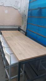 2 Grandes Tables Style Industriel, 75 cm ou plus, 150 à 200 cm, Enlèvement, Utilisé