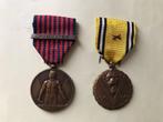 Twee Belgische Oorlogs medailles, Verzenden, Landmacht, Lintje, Medaille of Wings