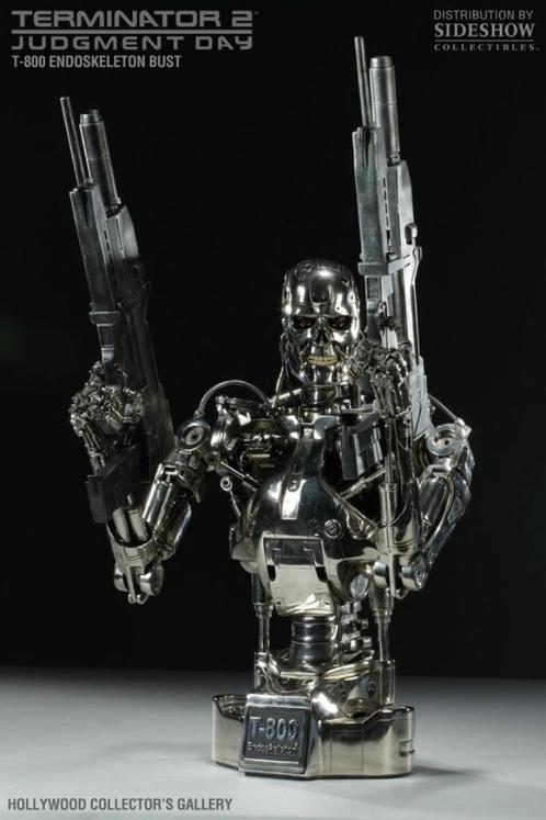 T-800 Terminator 2 1:2 Scale Collectible Bust, Verzamelen, Film en Tv, Gebruikt, Film, Beeldje, Replica of Model, Ophalen