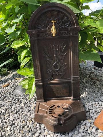 Fontaine de jardin lourde, en fonte, marron, Enlèvement ou Envoi, Fonte, Fontaine