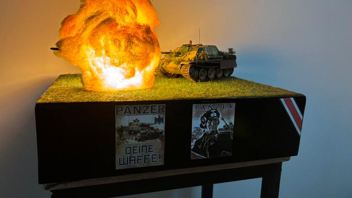 Jagdpanther 1/35 Diorma, Hobby en Vrije tijd, Modelbouw | Auto's en Voertuigen, Nieuw, Tank, Groter dan 1:32, Tamiya, Ophalen of Verzenden