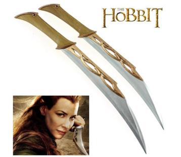 Fighting Knives Of Tauriel, Replica Daggers LOTR The Hobbit beschikbaar voor biedingen