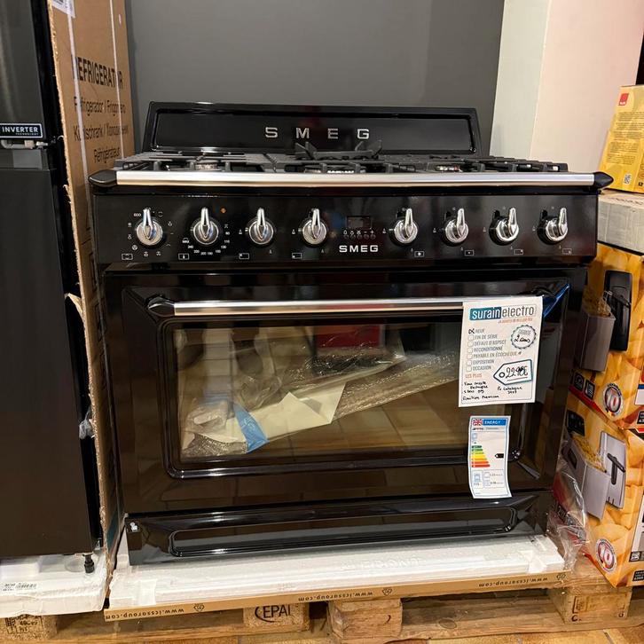 Cuisinière Piano SMEG Mixte 90 cm | TR90GMBL, Elektronische apparatuur, Fornuizen, Nieuw, Ophalen of Verzenden