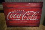 Plaque métallique avec logo Coca-Cola, Enlèvement ou Envoi, Comme neuf, Panneau publicitaire