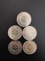 10 Francs France Silver coins 1965-1970 x5 - Very good state, Postzegels en Munten, Frankrijk, Zilver, Ophalen of Verzenden, Losse munt