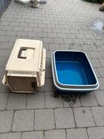 Kattenbak + transportbox voor kat – goede staat, Ophalen, Zo goed als nieuw