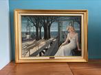 Mooie reproductie op doek van P. Delvaux, Ophalen
