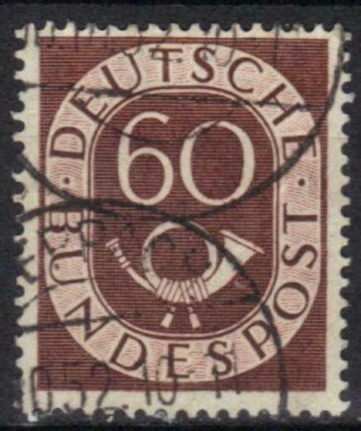 Duitsland Bundespost 1951-1952 - Yvert 21 - Posthoorn (ST), Postzegels en Munten, Postzegels | Europa | Duitsland, Gestempeld