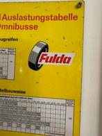 Fulda banden oud reclamebord, Verzamelen, Ophalen of Verzenden, Gebruikt, Reclamebord
