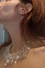 SWAROVSKI Polar Ice Queen halsketting+bijpassende oorbellen, Handtassen en Accessoires, Ophalen of Verzenden