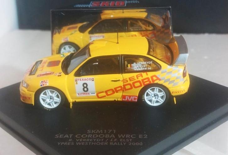 1:43 Skid Seat Cordoba WRC Verreydt Ypres Westoek rally 2000, Hobby en Vrije tijd, Modelauto's | 1:43, Nieuw, Auto, Overige merken