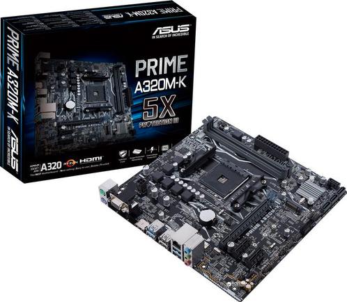 Asus prime a320m-k, Computers en Software, Moederborden, Zo goed als nieuw, AMD, DDR4, Ophalen