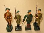 DURSO FAB BELGE 4 SOLDATS NO LINEOL ELASTOLIN NB BM GJ, Collections, Jouets miniatures, Utilisé, Enlèvement ou Envoi