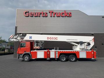 Mercedes-Benz Actros 3332 6X4 XCMG DG53C FIRE FIGTHING PLATF, Autos, Rouge, Mercedes-Benz, Diesel, 235 kW