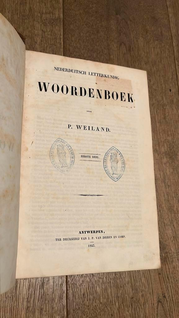 Antiek Woordenboek (1843/1845) –  Klooster Rekem (Lanaken), Antiquités & Art, Antiquités | Livres & Manuscrits, Enlèvement