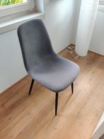 Eetkamerstoelen (4 stuks, grijs), Ophalen, Gebruikt, Vier, Stof
