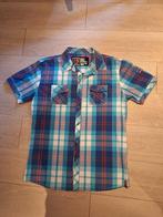 Zomerhemd, merk Mills Brothers (Vintage Apparel), maat M, Ophalen, Blauw, Nieuw, Halswijdte 39/40 (M)