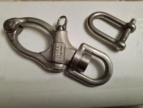 ZEER DEGELIJKE GROTE GIBB  ( ENGLAND) SNAPSLUITING 16CM ., Watersport en Boten, Zeilen en Zeiltoebehoren, Zo goed als nieuw, Accessoires