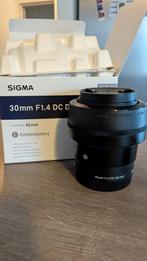 Objectif Photo Sigma 30mm F1/4 Monture E, TV, Hi-fi & Vidéo, Photo | Lentilles & Objectifs, Enlèvement ou Envoi
