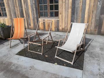 Chaise de plage/jardin vintage