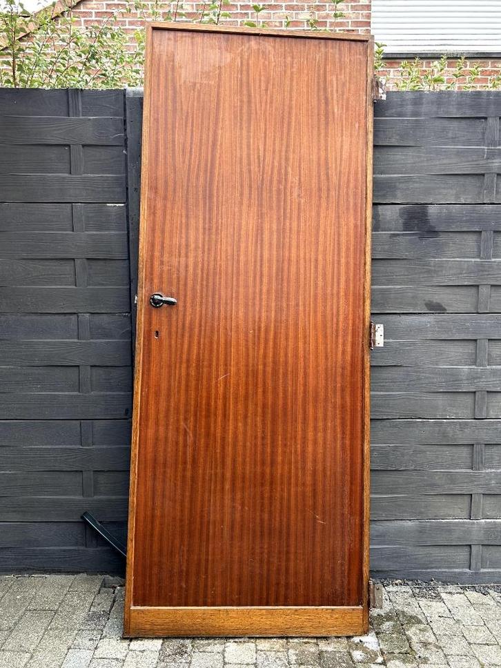 Houten deuren te koop, Doe-het-zelf en Bouw, Deuren en Vliegenramen, Gebruikt, Binnendeur, 200 tot 215 cm, Minder dan 80 cm, Hout