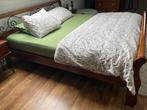 Houten bed, Huis en Inrichting, Slaapkamer | Bedden, Ophalen, Bruin, Tweepersoons, 180 cm